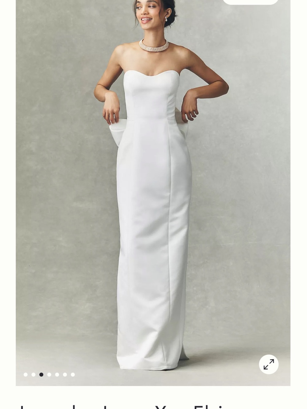 Jenny by Jenny Yoo Elsie Strapless Sweetheart Wedding Dress with Bow Size 4